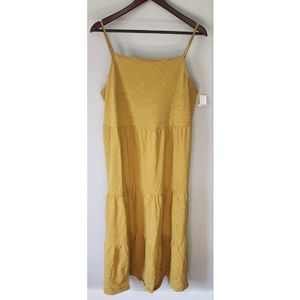 Gap cami square neckline tiered maxi dress size large tall